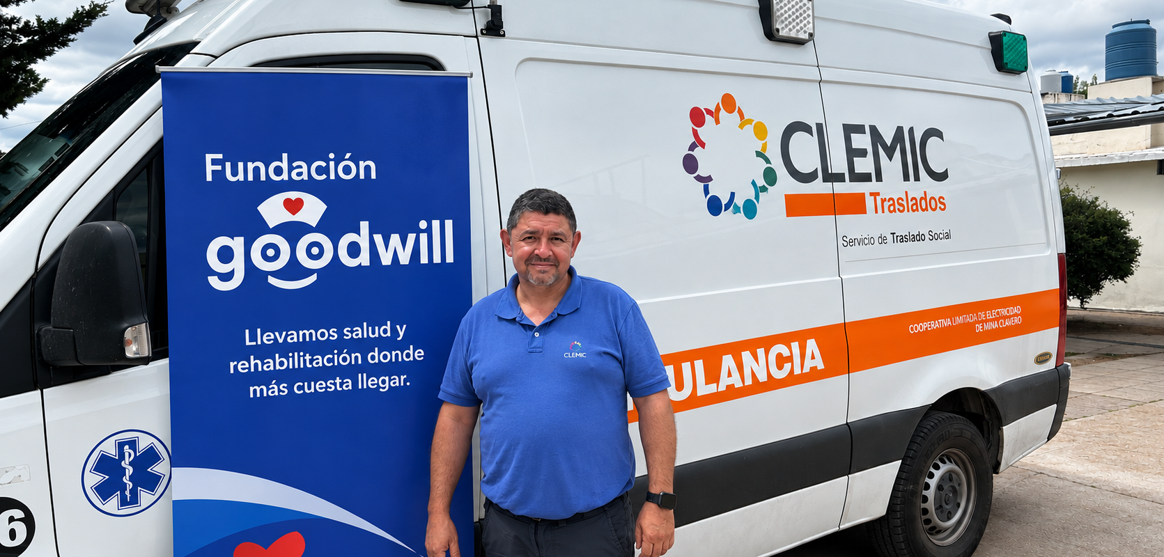 CLEMiC puso su ambulancia al servicio de una jornada de salud para niños con discapacidad